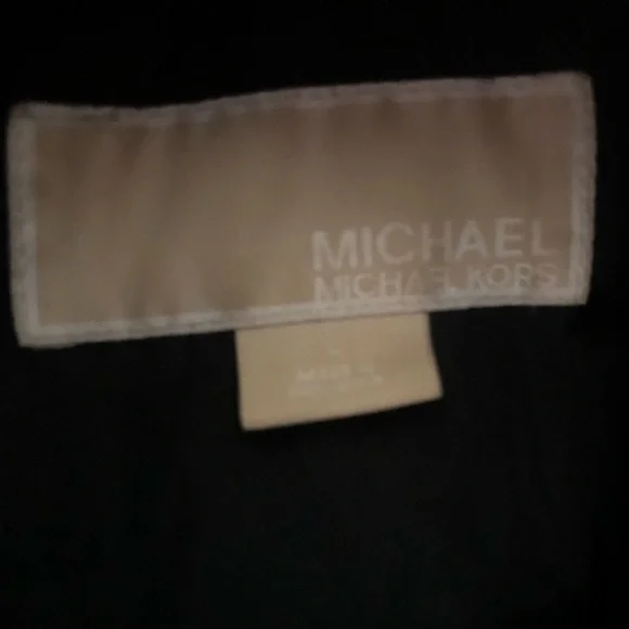 Black Michael Kors Puffer Coat with Faux Fur Collar - Picture 2 of 4